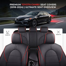 Load image into Gallery viewer, Custom for Toyota Camry(2012-2024)  Leather Car Seat Cover Full Set