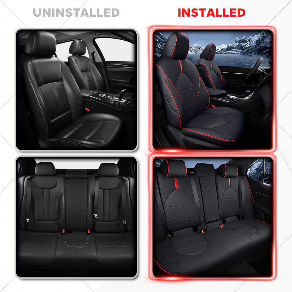 Custom for Toyota Camry(2012-2024)  Leather Car Seat Cover Full Set