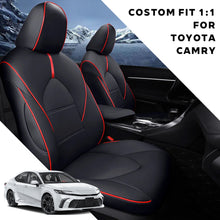 Load image into Gallery viewer, Custom for Toyota Camry(2012-2024)  Leather Car Seat Cover Full Set