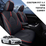Custom for Toyota Camry(2012-2024)  Leather Car Seat Cover Full Set