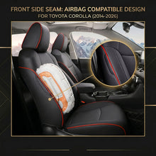 Load image into Gallery viewer, Custom for Toyota Corolla(2014-2026) Faux Leather Car Seat Cover Full Set