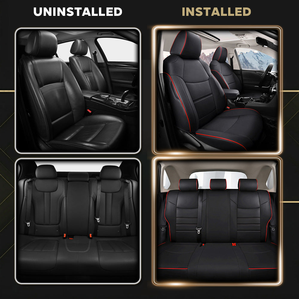 Custom for Toyota Corolla(2014-2026) Faux Leather Car Seat Cover Full Set