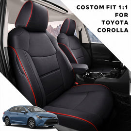 Custom for Toyota Corolla(2014-2026) Faux Leather Car Seat Cover Full Set