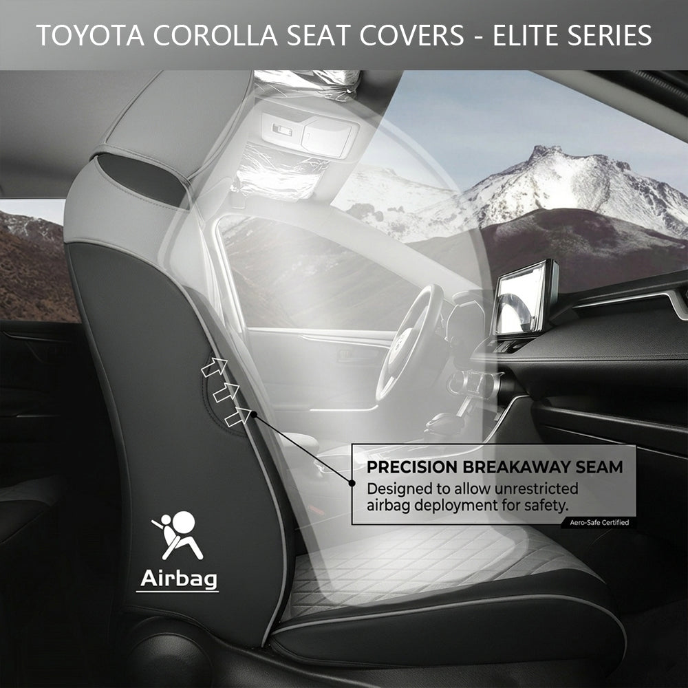 Custom Faux Leather Car Seat Covers Full Set Special for Toyota Corolla (2020-2026)