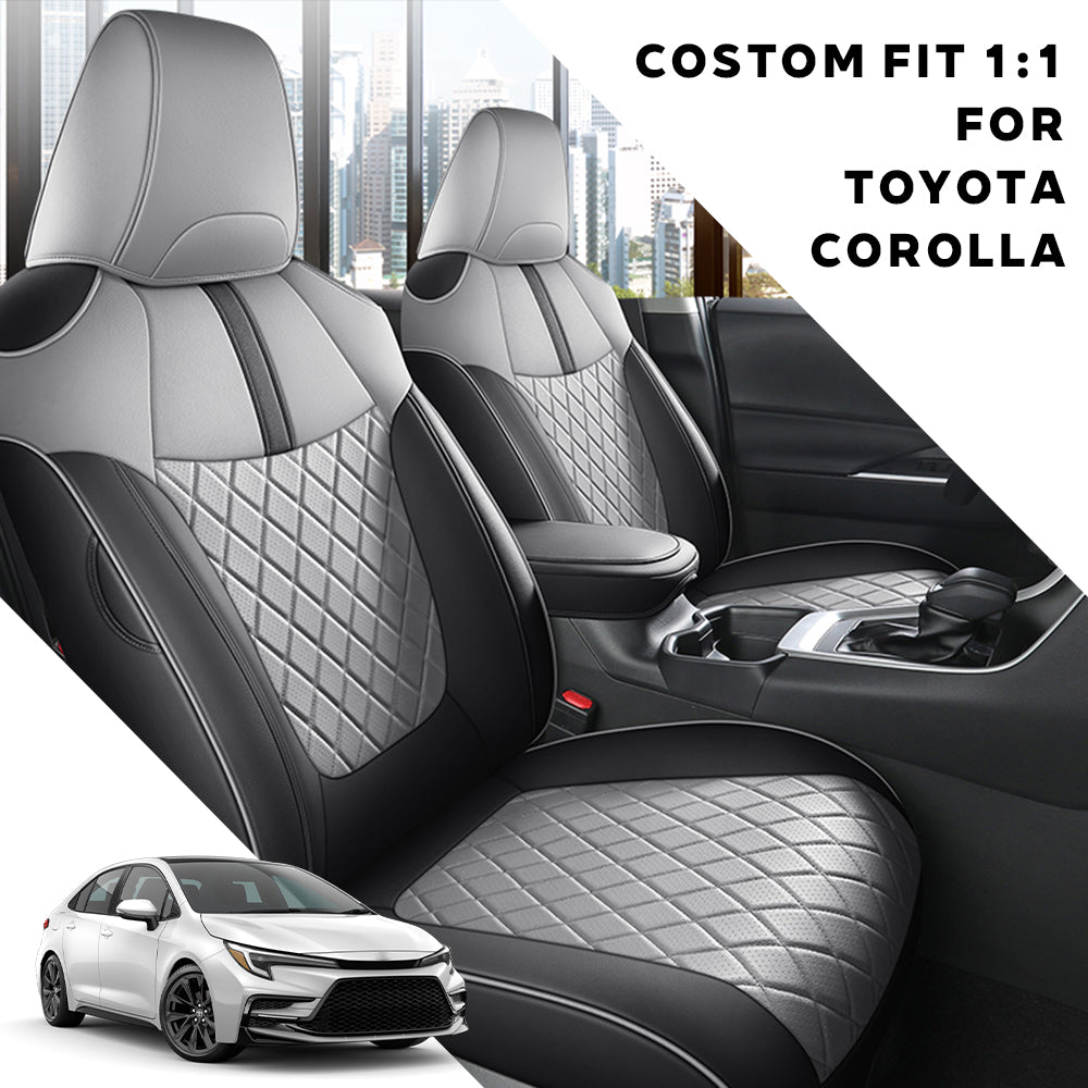 Custom Faux Leather Car Seat Covers Full Set Special for Toyota Corolla (2020-2026)