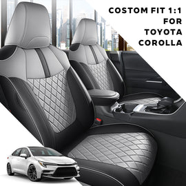 Custom Faux Leather Car Seat Covers Full Set Special for Toyota Corolla (2020-2026)