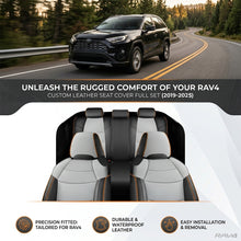 Load image into Gallery viewer, Custom Faux Leather Car Seat Covers Full Set for Toyota RAV4 (2019-2025)