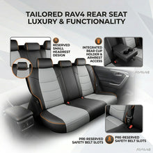 Load image into Gallery viewer, Custom Faux Leather Car Seat Covers Full Set for Toyota RAV4 (2019-2025)