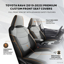 Load image into Gallery viewer, Custom Faux Leather Car Seat Covers Full Set for Toyota RAV4 (2019-2025)
