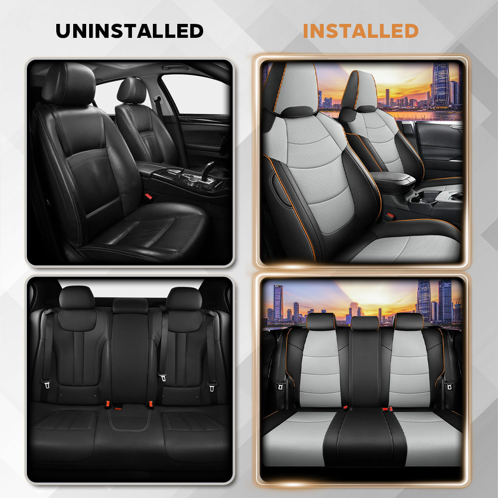 Custom Faux Leather Car Seat Covers Full Set for Toyota RAV4 (2019-2025)