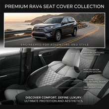 Load image into Gallery viewer, Custom For Toyota Rav4 (2019-2025) Sporty Leather Car Seat Cover Full Set Compatible with Airbags