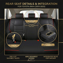 Load image into Gallery viewer, Custom Fit Leather Car Seat Covers Full Set for Toyota RAV4 (2013-2025) – Original Factory Texture