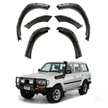 Load image into Gallery viewer, Front &amp; Rear Fender Flares Kit for Toyota Land Cruiser LC80 (1990–1998) – 6PCS Black Wheel Arch Trim, Durable &amp; Direct Fit