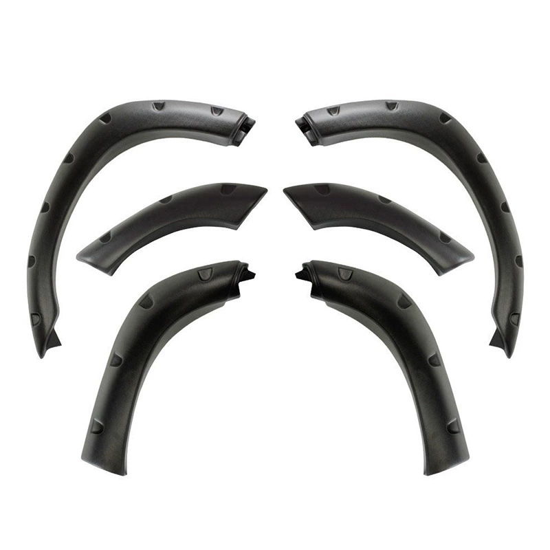 Front & Rear Fender Flares Kit for Toyota Land Cruiser LC80 (1990–1998) – 6PCS Black Wheel Arch Trim, Durable & Direct Fit