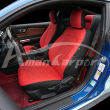 Load image into Gallery viewer, Custom Leather Seat Covers for Ford Mustang Coupe (2015–2025) – Full Set, Sporty Fit