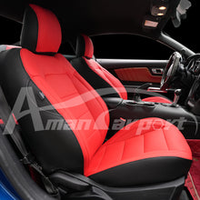 Load image into Gallery viewer, Custom Leather Seat Covers for Ford Mustang Coupe (2015–2025) – Full Set, Sporty Fit