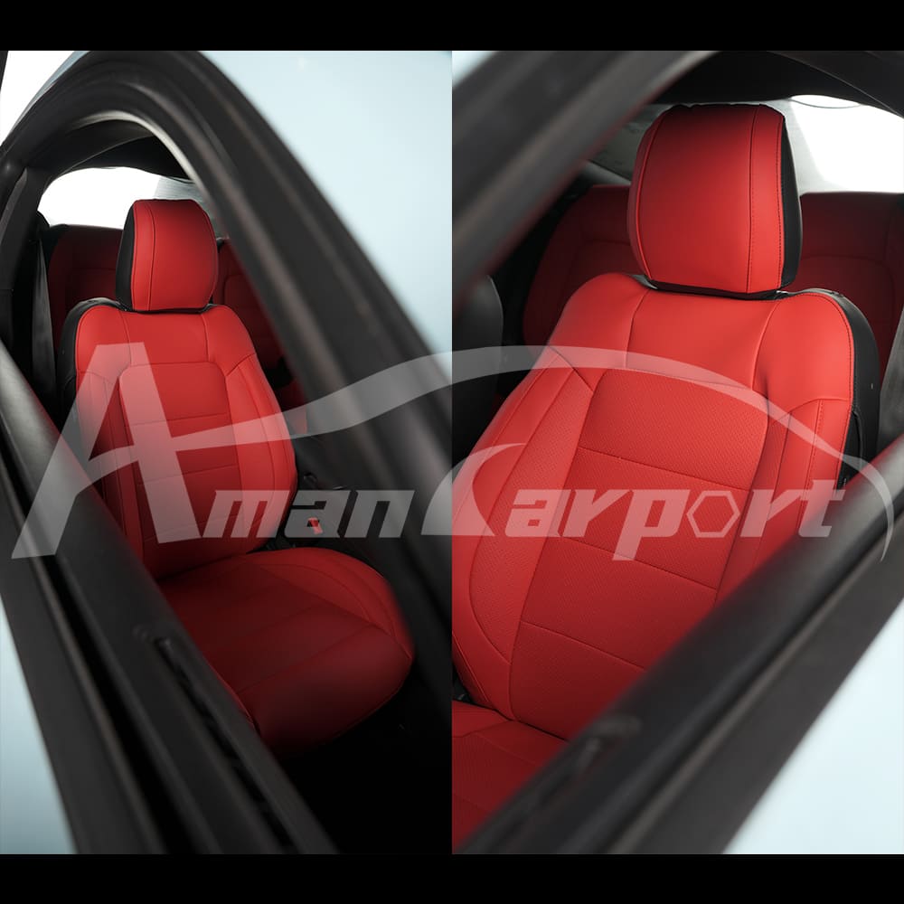Custom Leather Seat Covers for Ford Mustang Coupe (2015–2025) – Full Set, Sporty Fit