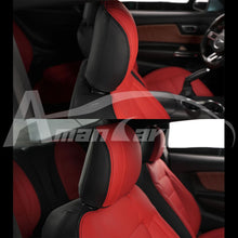 Load image into Gallery viewer, Custom Leather Seat Covers for Ford Mustang Coupe (2015–2025) – Full Set, Sporty Fit