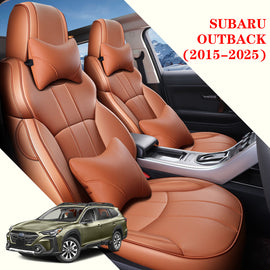 Custom Leather Car Seat Covers Full Set For Subaru Outback(2015-2025)