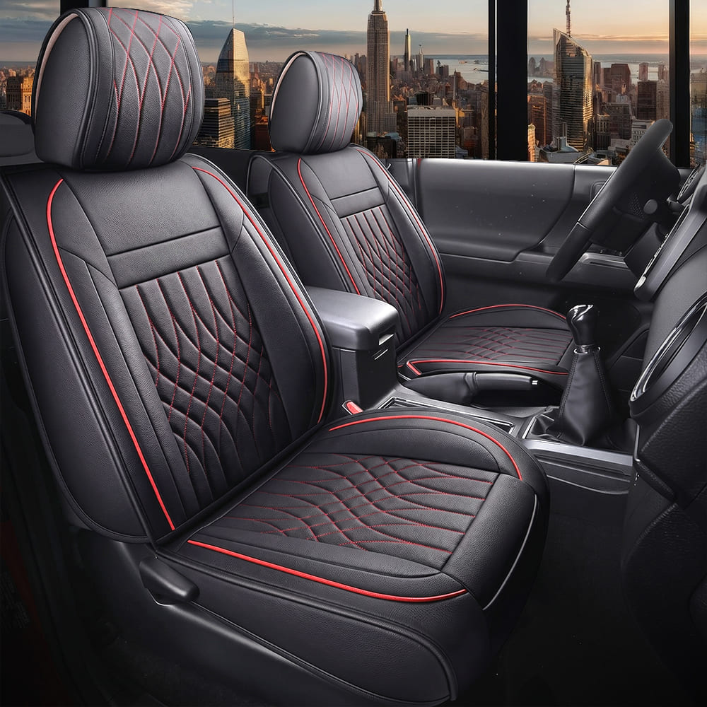 Custom Leather Car Seat Cover Full Set Fit For Ford F150 (2009-2026), F250, F350, F450(2017-2026)