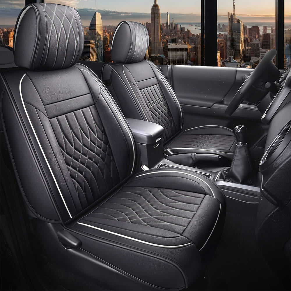 Custom Leather Car Seat Cover Full Set Fit For Ford F150 (2009-2026), F250, F350, F450(2017-2026)