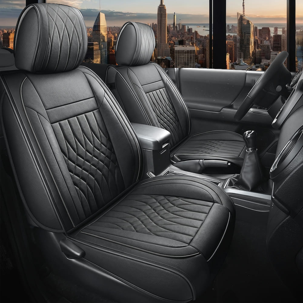 Custom Leather Car Seat Cover Full Set Fit For Ford F150 (2009-2026), F250, F350, F450(2017-2026)