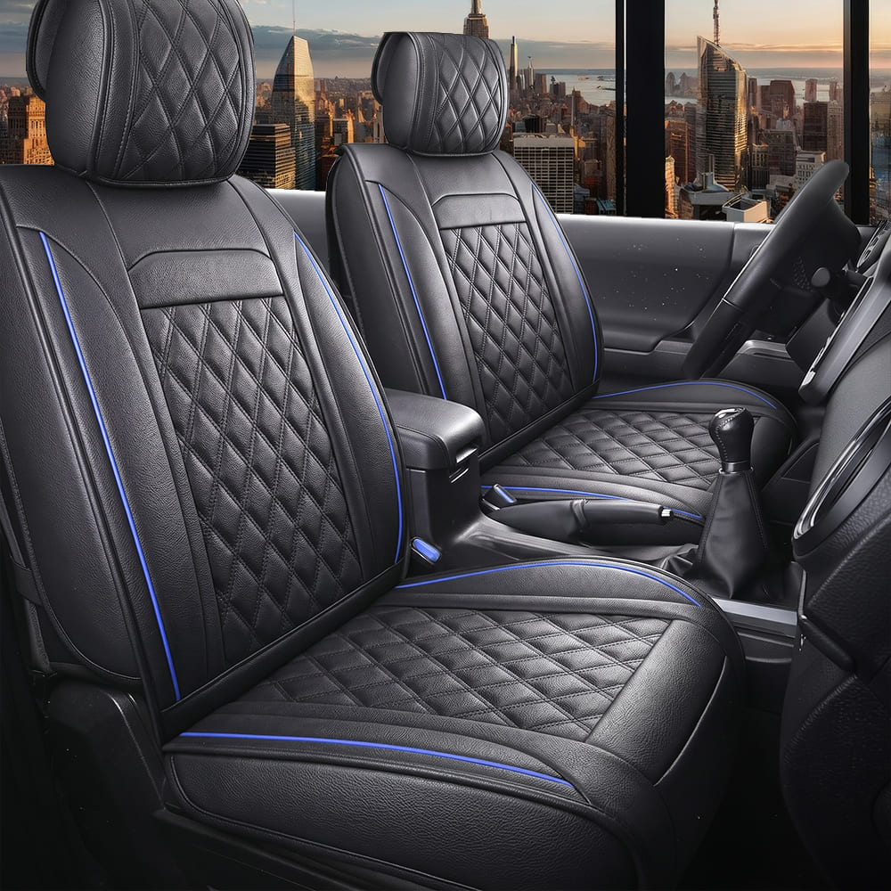 Custom Leather Car Seat Cover Full Set Fit For Ford F150 (2009-2026), F250, F350, F450(2017-2026)