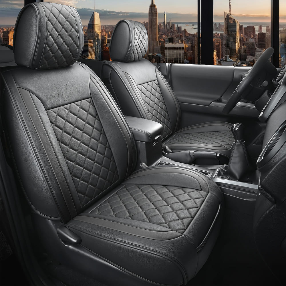 Custom Leather Car Seat Cover Full Set Fit For Ford F150 (2009-2026), F250, F350, F450(2017-2026)