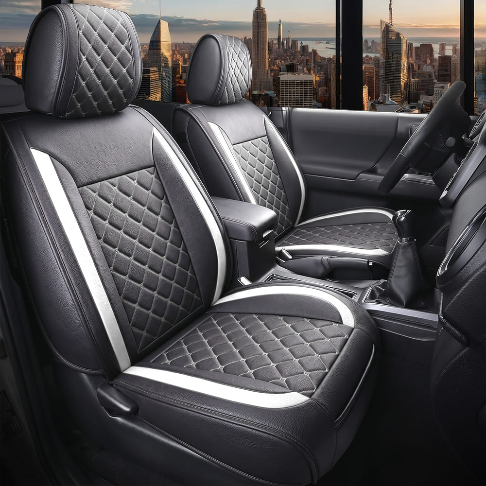 Custom Leather Car Seat Cover Full Set Fit For Ford F150 (2009-2026), F250, F350, F450(2017-2026)