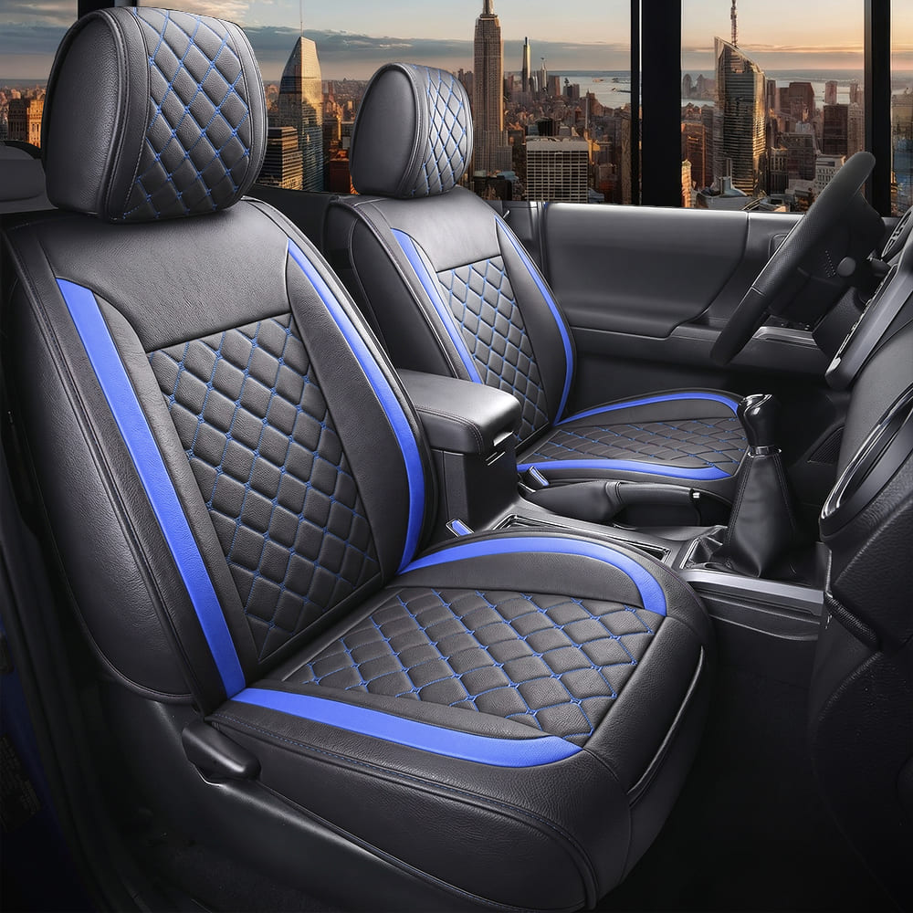 Custom Leather Car Seat Cover Full Set Fit For Ford F150 (2009-2026), F250, F350, F450(2017-2026)