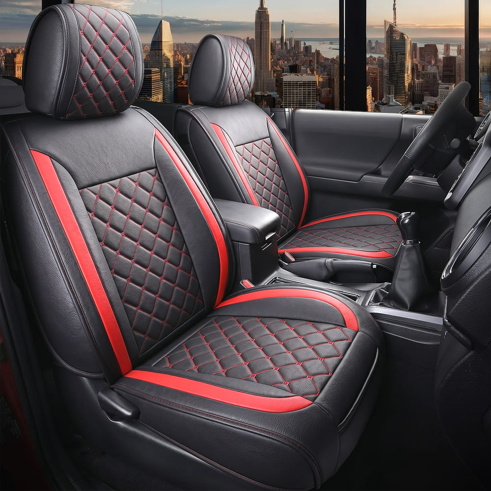 Custom Leather Car Seat Cover Full Set Fit For Ford F150 (2009-2026), F250, F350, F450(2017-2026)