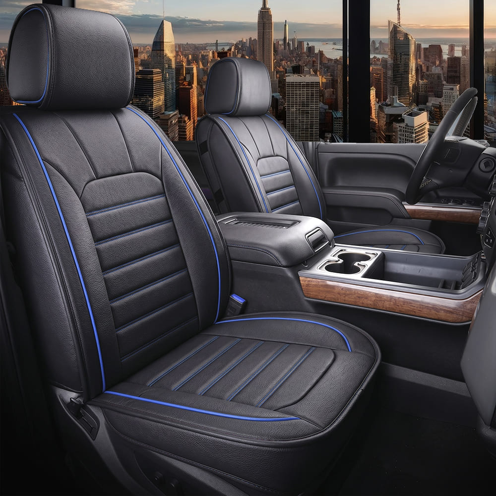 Custom Leather Car Seat Cover Full Set Fit For Ford F150 (2009-2026), F250, F350, F450(2017-2026)