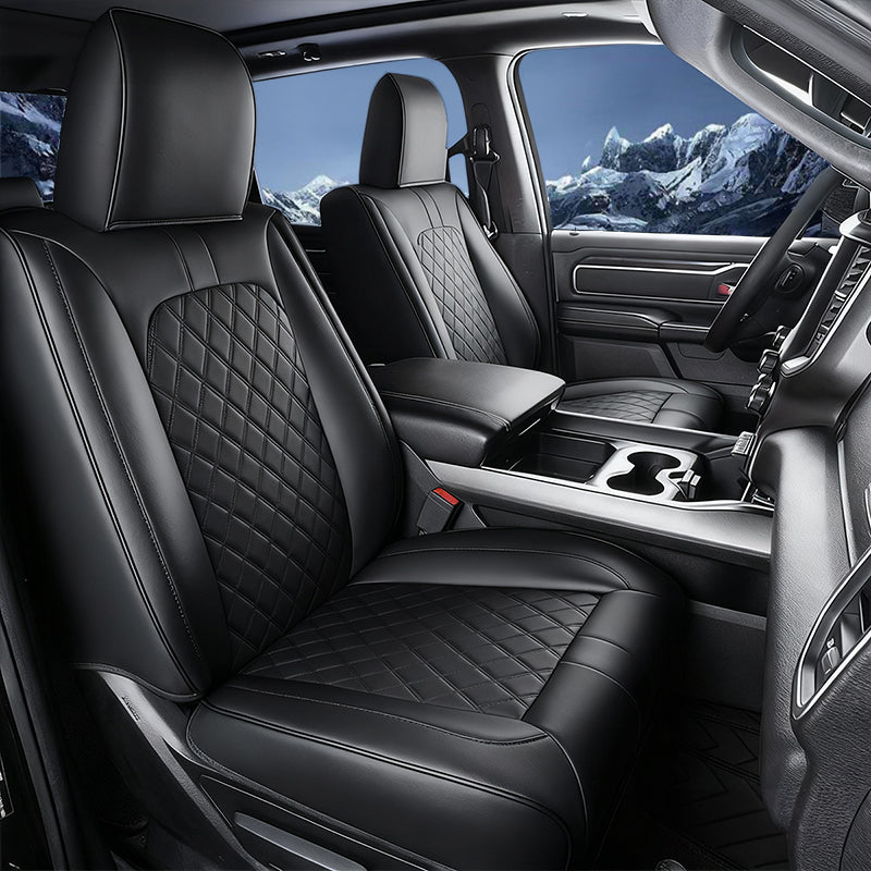 Luxury All-inclusive Car Seat Covers Full Set Custom For Dodge Ram  Compatible with Ram 1500(2019-2025)