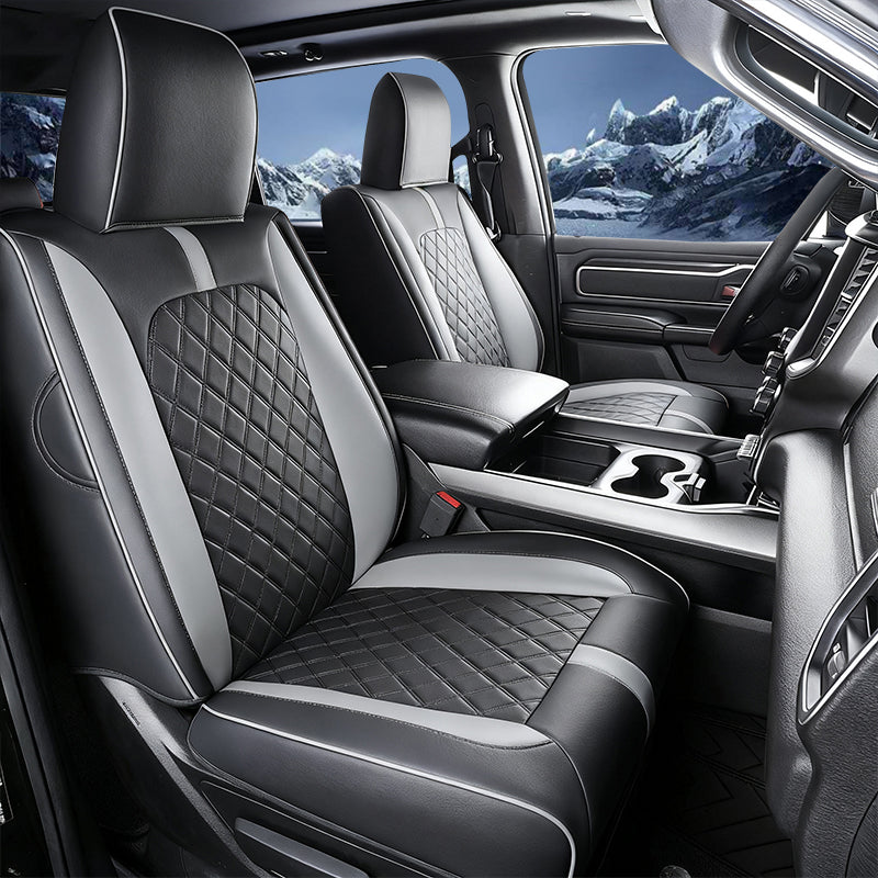 Luxury All-inclusive Car Seat Covers Full Set Custom For Dodge Ram  Compatible with Ram 1500(2019-2025)
