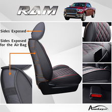 Load image into Gallery viewer, For Dodge Ram Leather Car Seat Covers Compatible with Ram 1500(2009-2025), Ram 2500(2010-2025), Ram 3500(2010-2025)