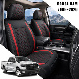 Custom For Dodge Ram Car Seat Covers Full Set Compatible with Ram 1500(2009-2026), Ram 2500(2010-2026), Ram 3500(2010-2026)