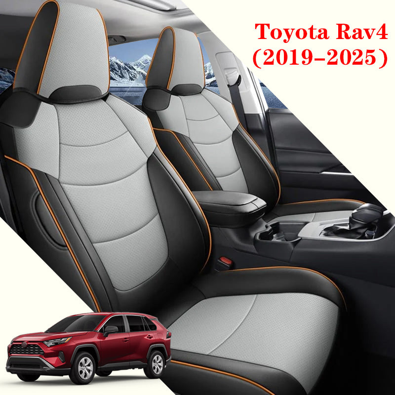 Custom Leather Car Seat Cover Full Set For Toyota Rav4 (2019-2025)