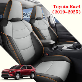 Custom Leather Car Seat Cover Full Set For Toyota Rav4 (2019-2025)