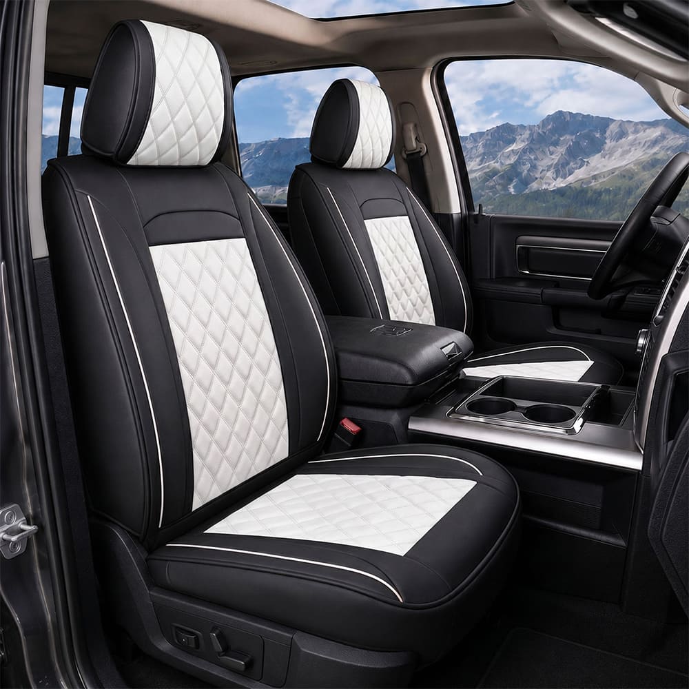 Custom For Dodge Ram Car Seat Covers Full Set Compatible with Ram 1500(2009-2026), Ram 2500(2010-2026), Ram 3500(2010-2026)