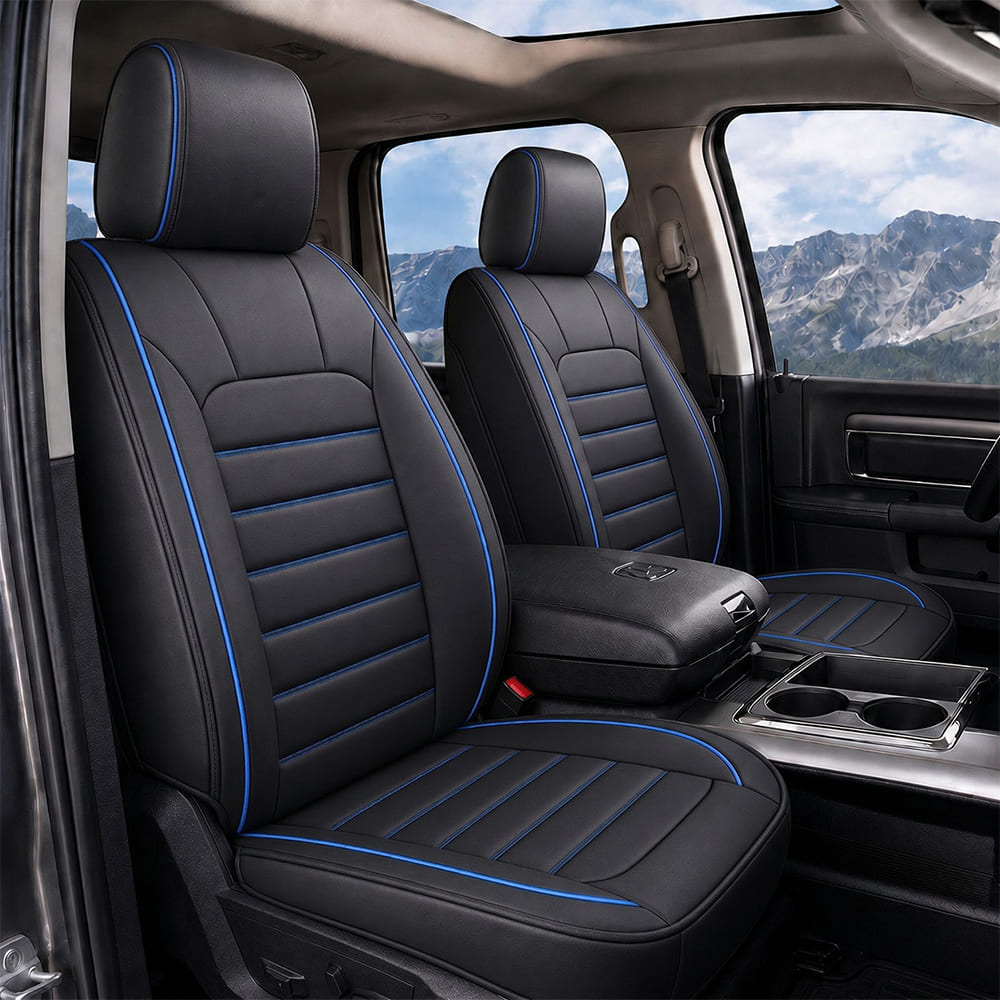 Custom For Dodge Ram Car Seat Covers Full Set Compatible with Ram 1500(2009-2026), Ram 2500(2010-2026), Ram 3500(2010-2026)