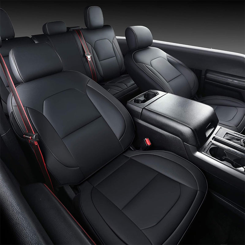 Custom Fit All-inclusive Luxury Premium Leather Car Seat Cover Special For Ford F150 (2015-2023), F250, F350, F450 (2017-2023)