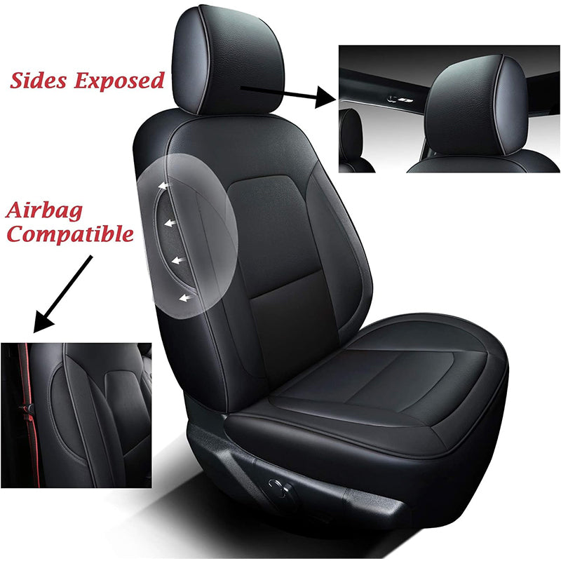 Custom Fit All-inclusive Luxury Premium Leather Car Seat Cover Special For Ford F150 (2015-2023), F250, F350, F450 (2017-2023)