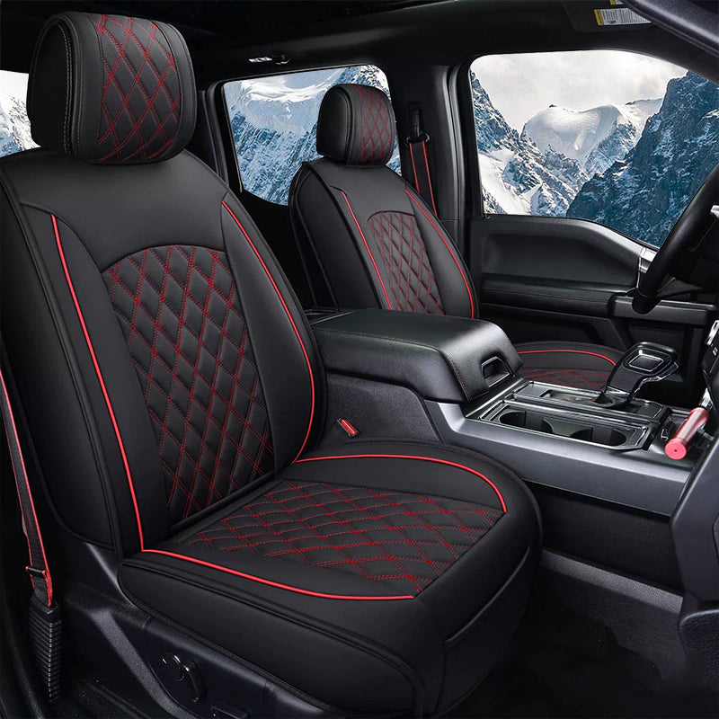 Amancarport Custom Fit Car Seat Covers Full Set For Ford F150 (2009-2025), F250, F350, F450(2017-2025)