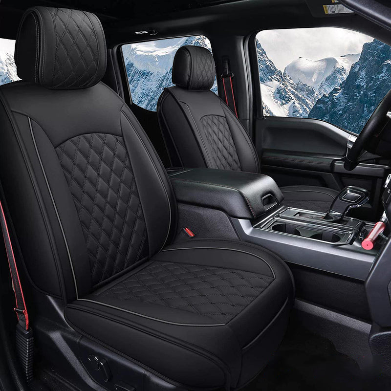 Amancarport Custom Fit Car Seat Covers Full Set For Ford F150 (2009-2025), F250, F350, F450(2017-2025)