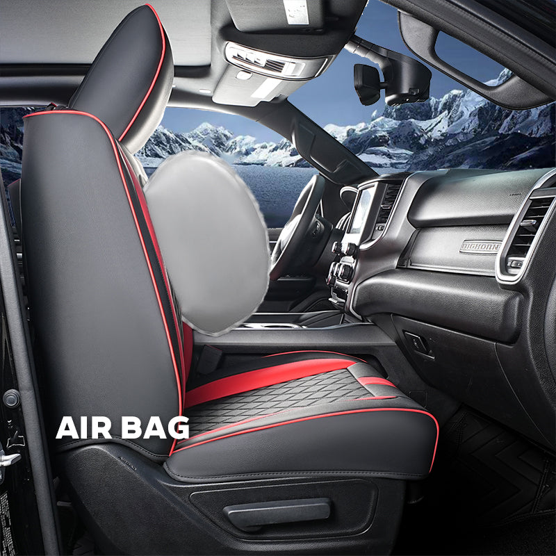Luxury All-inclusive Car Seat Covers Full Set Custom For Dodge Ram  Compatible with Ram 1500(2019-2025)