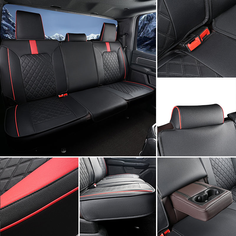 Luxury All-inclusive Car Seat Covers Full Set Custom For Dodge Ram  Compatible with Ram 1500(2019-2025)