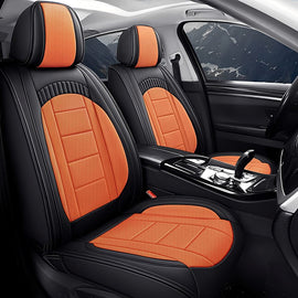 Universal 5-Seat Car Seat Covers – Full Coverage, Waterproof Faux Leather, Fits Most Cars, SUVs & Trucks