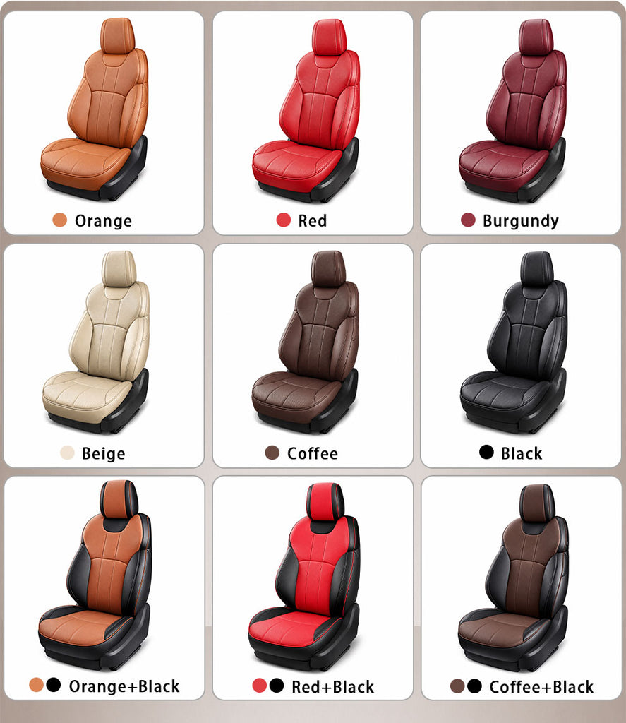 Custom For Subaru Forester, Crosstrek, Outback And Impreza (2009-2026) Leather Car Seat Covers Full Set