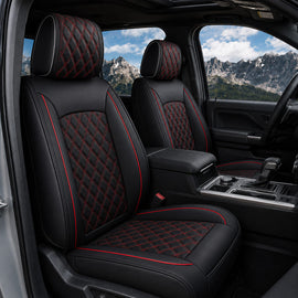 Custom For Toyota Tundra (2008-2026) Leather Car Seat Covers Full Set