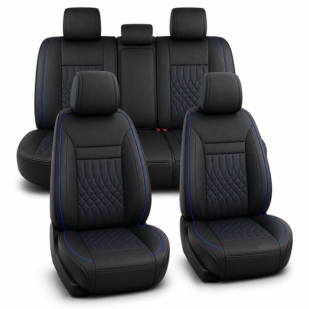 Custom Fit Toyota Tacoma Leather Seat Covers (2005-2026), Full Coverage Fit
